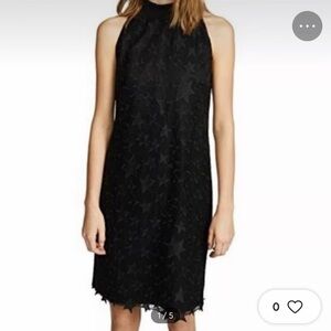 Scotch & Soda Maison Scotch Black Star Textured Sleeveless Dress Size L